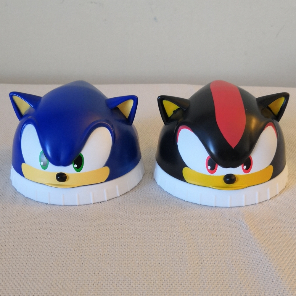 Sonic and Shadow Good2Grow Snack Cup Toppers Reuseable